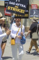 ANNETTE BENING Supporting SAG Strike at Paramount in Hollywood 07/21/2023