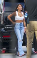 ANTONELA ROCCUZZO Arrives at a Stadium in Miami 07/21/2023