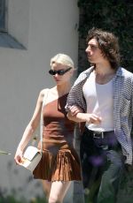 ANYA TAYLOR-JOY and Malcolm McRae Out for Lunch at Beachwood Cafe in West Hollywood 07/19/2023