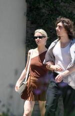 ANYA TAYLOR-JOY and Malcolm McRae Out for Lunch at Beachwood Cafe in West Hollywood 07/19/2023