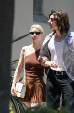 ANYA TAYLOR-JOY and Malcolm McRae Out for Lunch at Beachwood Cafe in West Hollywood 07/19/2023