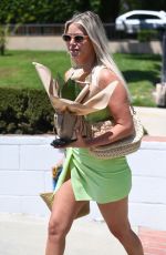 ARIANA MADIX in a Neon Green Bikini Heading to a Pool Party in Los Angeles 07/12/2023