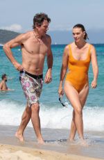 ARIZONA MUSE in Swimsuit at Club 55 in Saint Tropez 07/28/2023