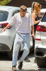 ASHLEE SIMPSON and Evan Ross at a School Parking Lot in Los Angeles 07/14/2023