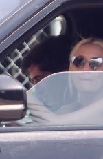 ASHLEY BENSON and Brandon Davis Out Driving in Los Feliz 07/02/2023