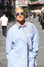 ASHLEY ROBERTS Arrives at Heart Radio in London 07/25/2023