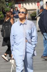 ASHLEY ROBERTS Arrives at Heart Radio in London 07/25/2023