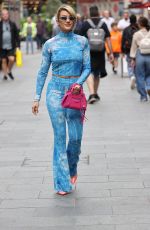 ASHLEY ROBERTS Arrives at Heart Radio Show in London 07/28/2023