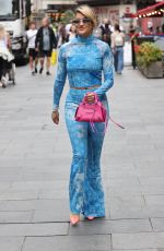 ASHLEY ROBERTS Arrives at Heart Radio Show in London 07/28/2023