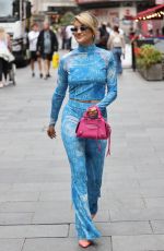 ASHLEY ROBERTS Arrives at Heart Radio Show in London 07/28/2023