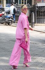 ASHLEY ROBERTS Leaves Globe Radio Studios at Leicester Square in London 07/21/2023