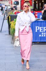 ASHLEY ROBERTS Leaves Heart Breakfast Show in London 07/10/2023