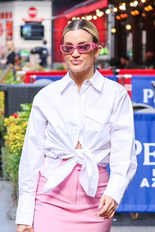 ASHLEY ROBERTS Leaves Heart Breakfast Show in London 07/10/2023