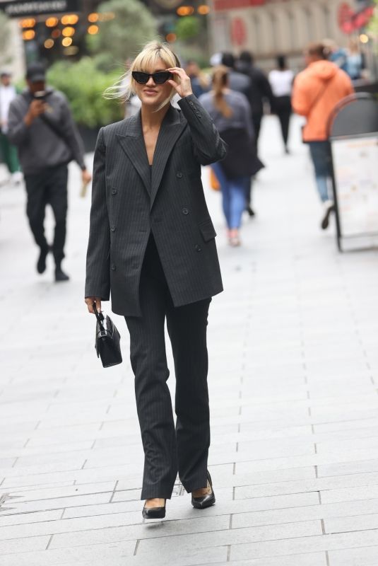 ASHLEY ROBERTS Leaves Heart Breakfast Show in London 07/27/2023