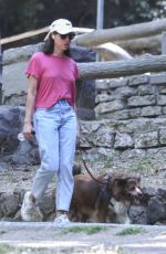 AUBREY PLAZA Out with Her Dog in Los Feliz 07/25/2023