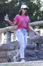 AUBREY PLAZA Out with Her Dog in Los Feliz 07/25/2023