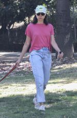 AUBREY PLAZA Out with Her Dog in Los Feliz 07/25/2023