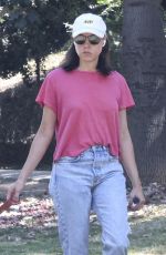 AUBREY PLAZA Out with Her Dog in Los Feliz 07/25/2023