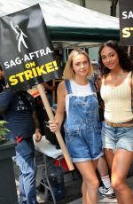 BAILEE MADISON, CHANDLER KINNEY and MALIA PYLES at Sag-aftra Actors Union Strike in New York 06/17/2023