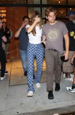 BARBARA PALVIN and Dylan Sprouse Out for First Time After Getting Married in Hollywood 07/23/2023