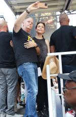BELLAMY YOUNG at Rock the City for a Fair Contract Rally at Times Square in New York 07/25/2023
