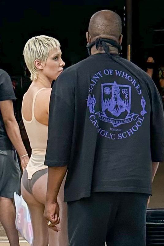 BIANCA CENSORI and Kanye West at Ginza Shopping District 06/30/2023