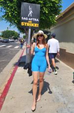 BLANCA BLANCO at SAG AFTRA Strike at Paramount Studios in Hollywood 07/17/2023