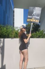 BLANCA BLANCO Supporting SAG Strike at Netflix in Hollywood 07/18/2023