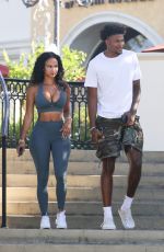 BREAH HICKS and Jalen Green Out for Lunch in Calabasas 07/27/2023