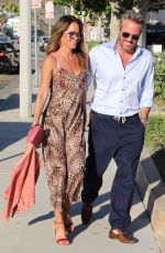 BROOKE BURKE and Scott Rigsby Out for Dinner at Nobu in Malibu 07/10/2023