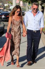 BROOKE BURKE and Scott Rigsby Out for Dinner at Nobu in Malibu 07/10/2023