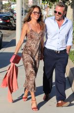 BROOKE BURKE and Scott Rigsby Out for Dinner at Nobu in Malibu 07/10/2023