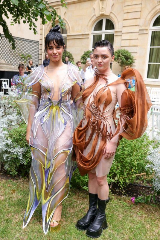 CAMILA CABELLO and MAISIE WILLIAMS at Iris Van Herpen Haute Couture Fall/Winter 2023/2024 in Paris 03/07/2023