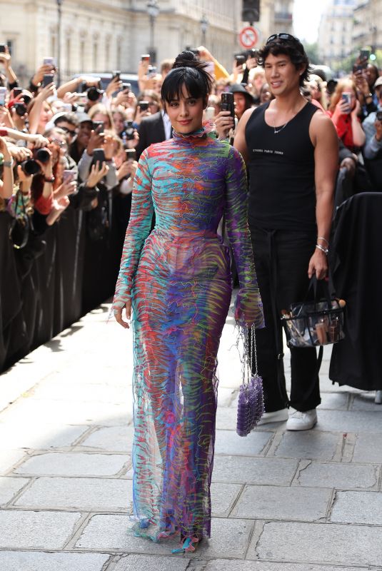 CAMILA CABELLO Arrives at Jean Paul Gaultier Haute Couture Show at Paris Fashion Week 07/05/2023