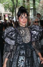 CAMILA CABELLO Arrives at Viktor & Rolf Haute Couture Spring/Summer 23/24 Show at Paris Fashion Week 07/05/2023
