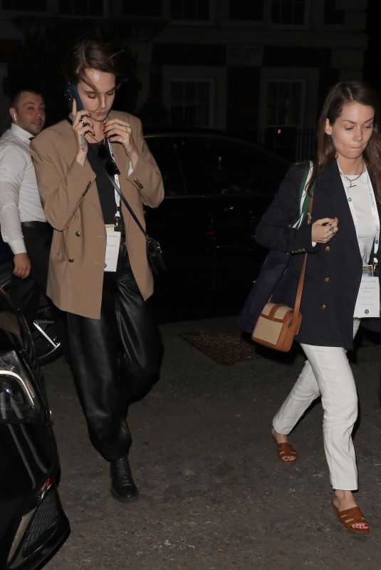 CARA DELEVINGNE and MINKE Arrives at Twenty Two Hotel in London 07/10/2023