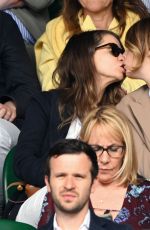 CARA DELEVINGNE and MINKE at Wimbledon Tennis Championships in London 07/10/2023