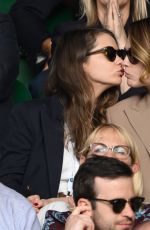 CARA DELEVINGNE and MINKE at Wimbledon Tennis Championships in London 07/10/2023