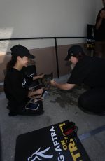 CARA SANTANA at SAG Strike at Paramount Studio in Hollywood 07/24/2023