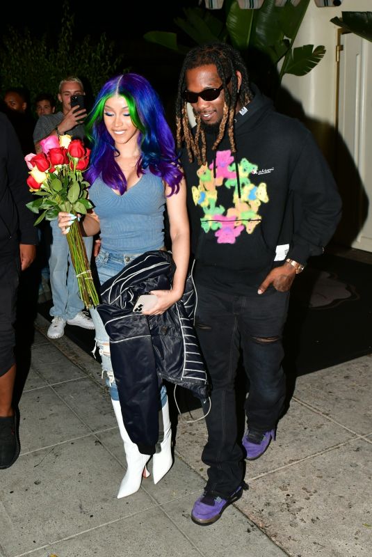 CARDI B and Offset Leaves Delilah in West Hollywood 07/28/2023