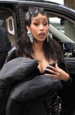CARDI B Arrives at Her Hotel in Paris 07/05/2023