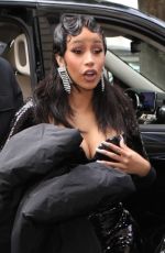 CARDI B Arrives at Her Hotel in Paris 07/05/2023