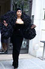 CARDI B Arrives at Schiaparelli Fashion Show in Paris 07/03/2023