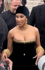 CARDI B Arrives at Schiaparelli Fashion Show in Paris 07/03/2023