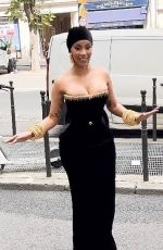 CARDI B Arrives at Schiaparelli Fashion Show in Paris 07/03/2023