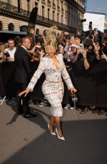 CARDI B Leaves Thom Browne Fashion Show in Paris 07/03/2023