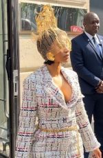 CARDI B Leaves Thom Browne Fashion Show in Paris 07/03/2023