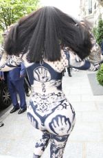 CARDI B Out at Paris Fashion Week 07/05/2023