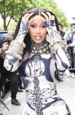 CARDI B Out at Paris Fashion Week 07/05/2023