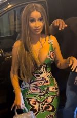 CARDI BArrives at Victoria Restaurant in Paris 07/06/2023
